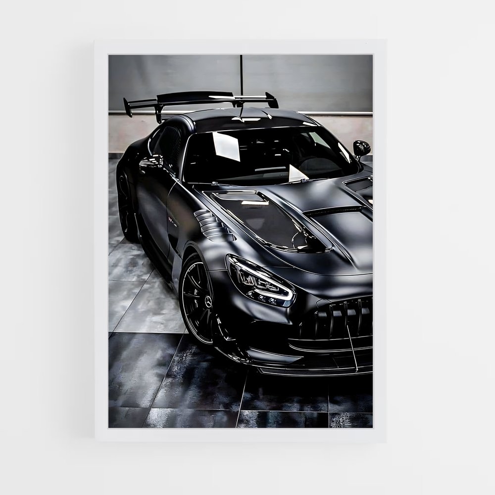Poster Black Beauty Garage – affiche Mercedes (vue 3)